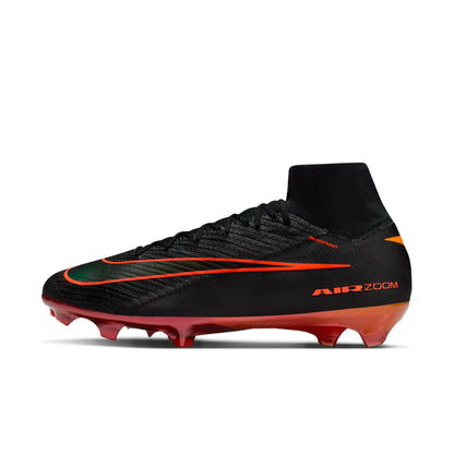 Nike Zoom Superfly 10 Elite FG/MG Firm Ground Socer Cleats - Black/Hyper Crimson