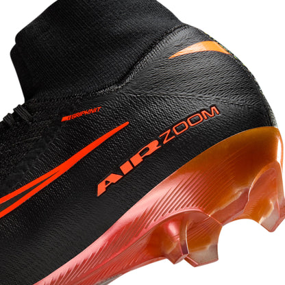 Nike Zoom Superfly 10 Elite FG/MG Firm Ground Socer Cleats - Black/Hyper Crimson