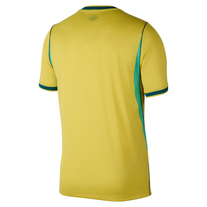 Nike Men's Brazil Replica Home Jersey 2026 - Canary/Light- Menta/Geode Teal