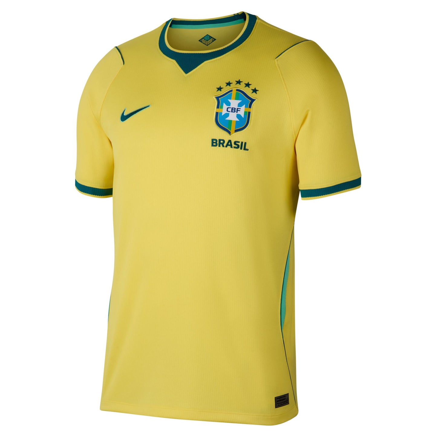 Nike Men's Brazil Replica Home Jersey 2026 - Canary/Light- Menta/Geode Teal