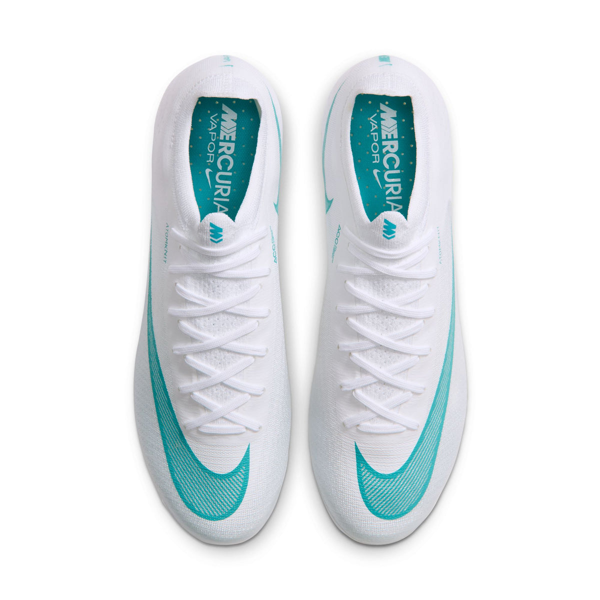 Nike Mercurial Vapor 17 Elite Firm Ground Soccer Cleat - White/ Dusty Cactus/ White