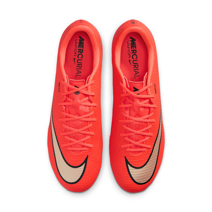 Nike Zoom Mercurial Vapor 17 Academy FG Firm Ground Soccer Cleats - Bright Crimson/ Blur