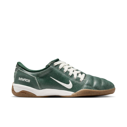 Nike T90 Premium Indoor Soccer Shoe- Firm/ Sail-Fir-Gum Med Brown