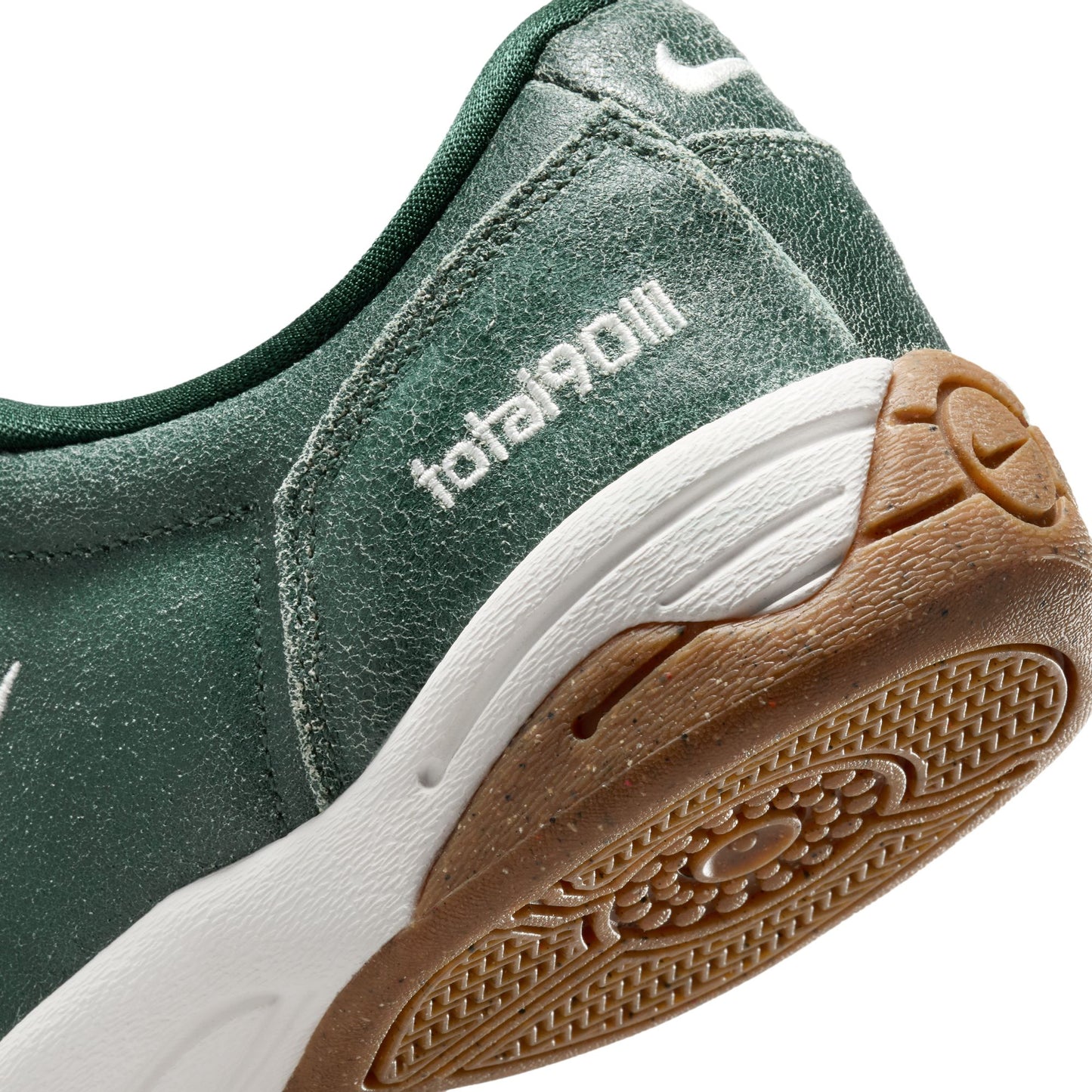 Nike T90 Premium Indoor Soccer Shoe- Firm/ Sail-Fir-Gum Med Brown