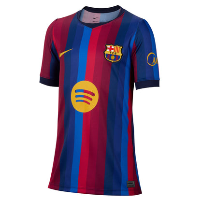 Nike Youth Replica Barcelona Home Jersey 2026/2027 - Deep Garnet/ Blue Void/ Mineral Yellow
