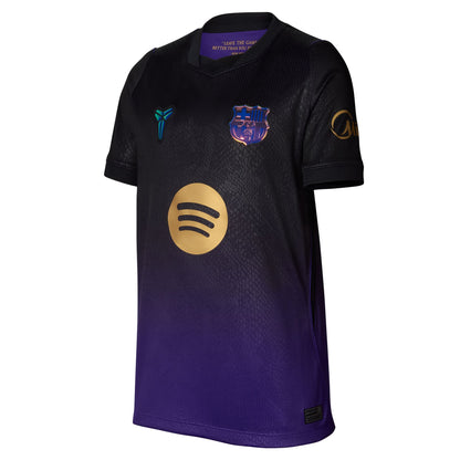 Nike Kid's Barcelona Stadium Away Replica Jersey - Field Purple/ Field Purple/ Metallic Gold