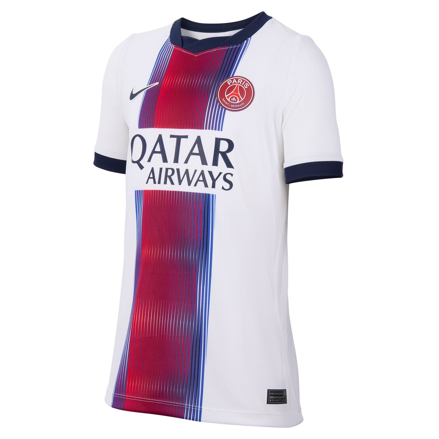 Nike Kid's Paris Saint German Away Replica Jersey - White/ College Navy/ College Navy