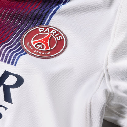 Nike Kid's Paris Saint German Away Replica Jersey - White/ College Navy/ College Navy