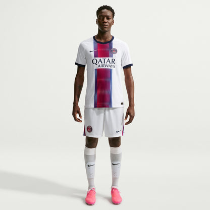 Nike Men's Paris Saint German Match Away Authentic Jersey - White/ College Navy/ College Navy