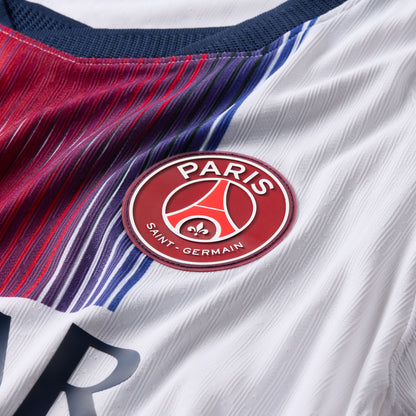 Nike Men's Paris Saint German Match Away Authentic Jersey - White/ College Navy/ College Navy