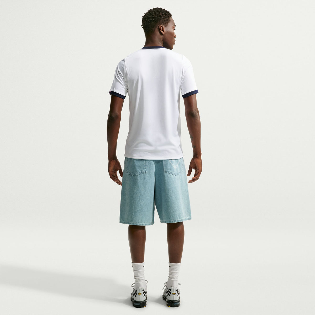 Nike Men's Paris Saint German Away Replica Jersey - White/ College Navy/ College Navy