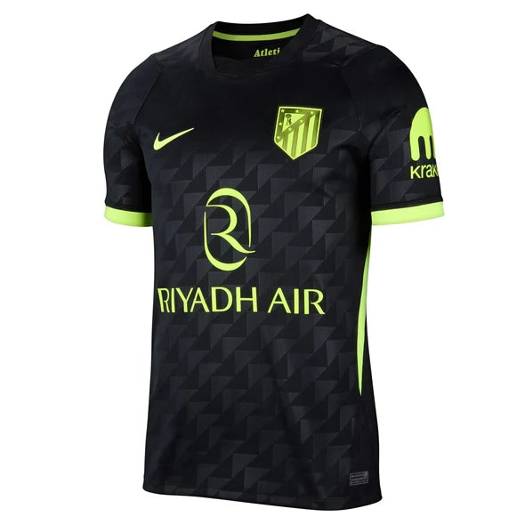 Men's Nike Replica Atletico Madrid Away Jersey 2026/2027 - Black/Volt/Volt