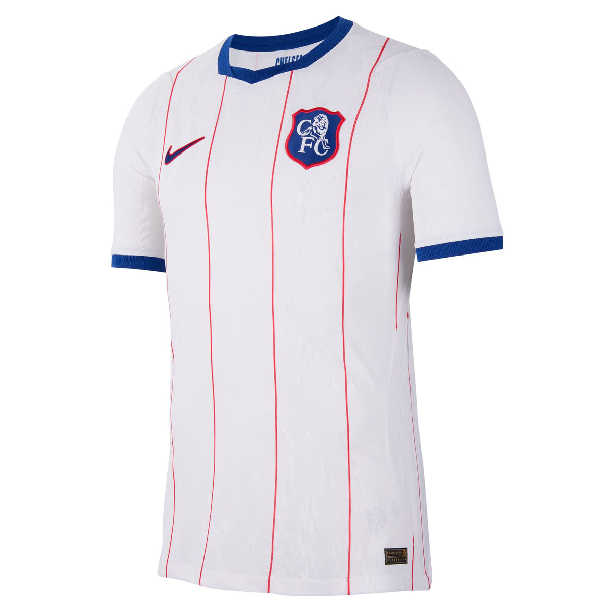Nike Men's Chelsea FC Authentic Third Jersey - White/ Rush Blue/ Global Red/ Rush Blue