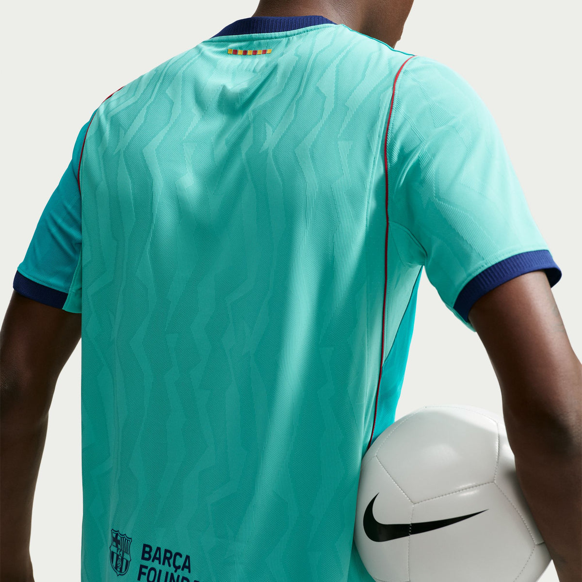 Nike Men's Barcelona Match Third Authentic Jersey - Green Frost/ Green Frost/ Loyal Blue