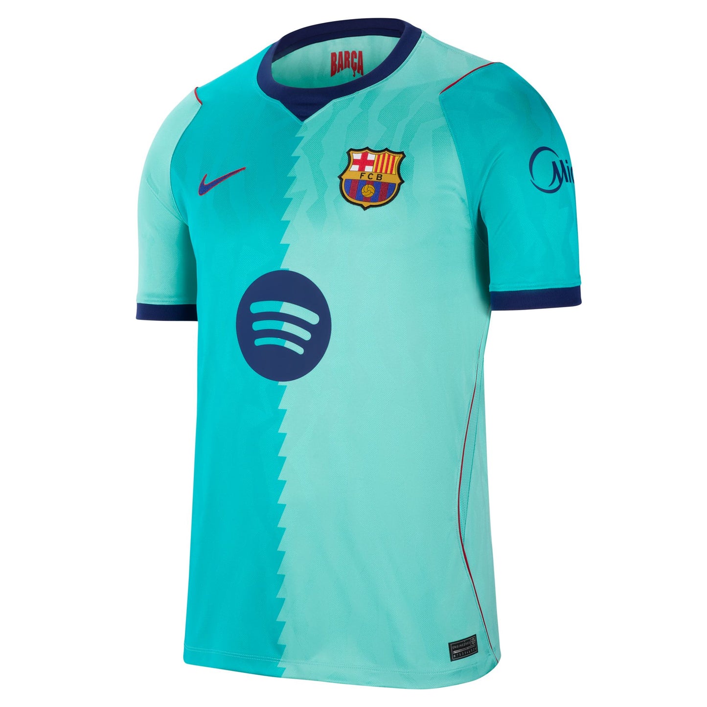 Nike Men's Barcelona Stadium Third Replica Jersey - Green Frost/ Green Frost/ Loyal Blue