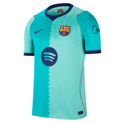 Nike Men's Barcelona Stadium Third Replica Jersey - Green Frost/ Green Frost/ Loyal Blue