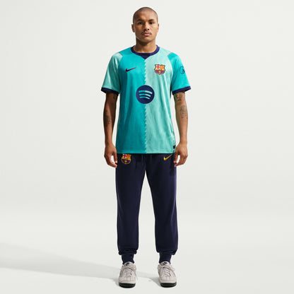 Nike Men's Barcelona Stadium Third Replica Jersey - Green Frost/ Green Frost/ Loyal Blue