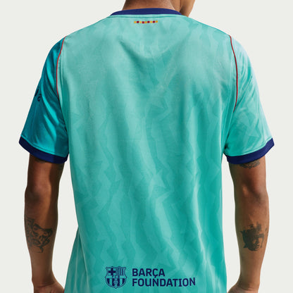 Nike Men's Barcelona Stadium Third Replica Jersey - Green Frost/ Green Frost/ Loyal Blue