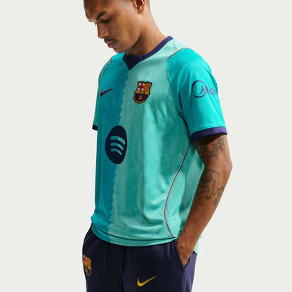 Nike Men's Barcelona Stadium Third Replica Jersey - Green Frost/ Green Frost/ Loyal Blue