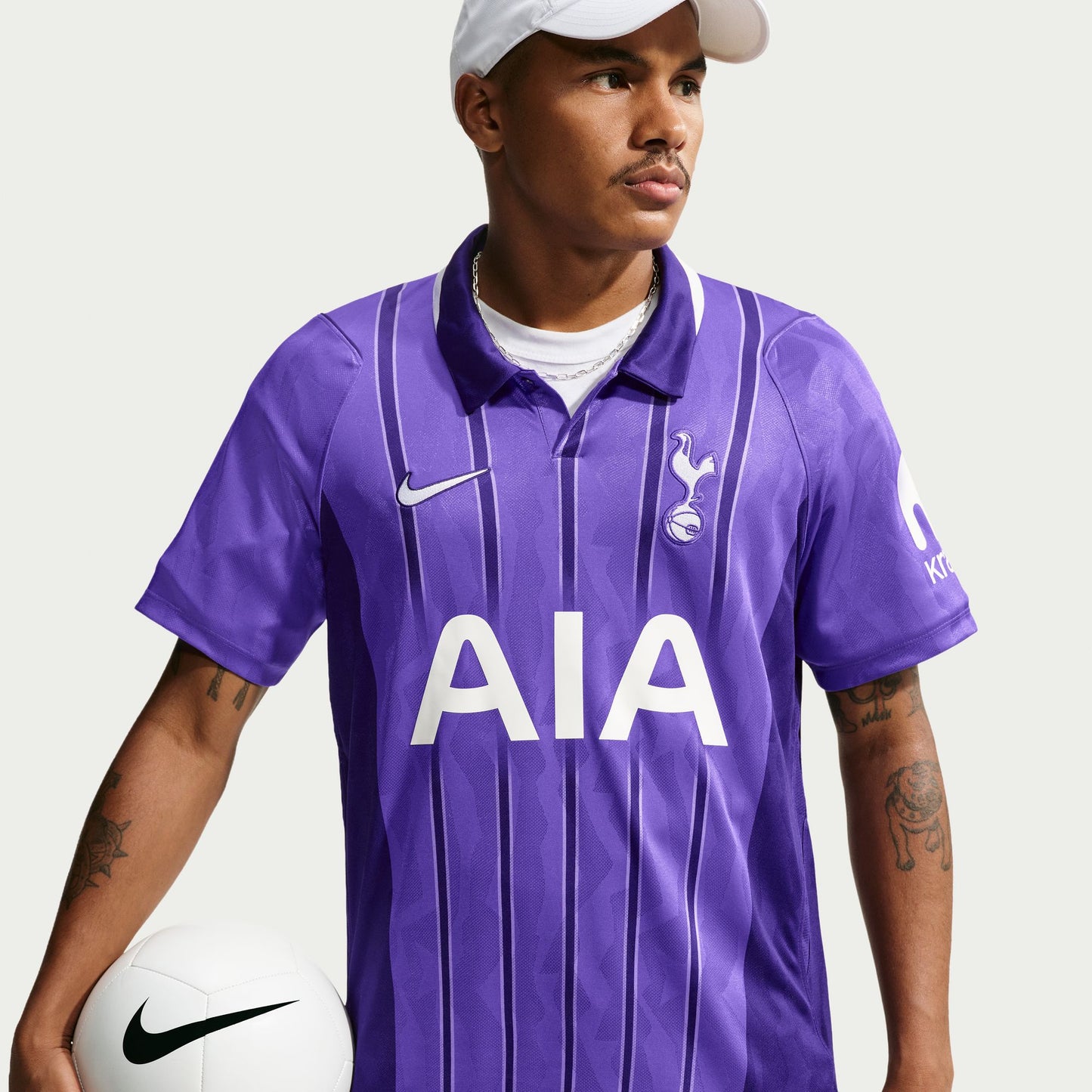 Nike Men's Tottenham Replica Third Jersey - Physic Purple/ New Orchid/ White