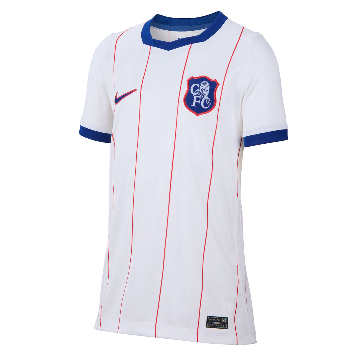 Nike Kid's Chelsea Third Replica Jersey - White/ Rush Blue/ Global Red/ Rush Blue