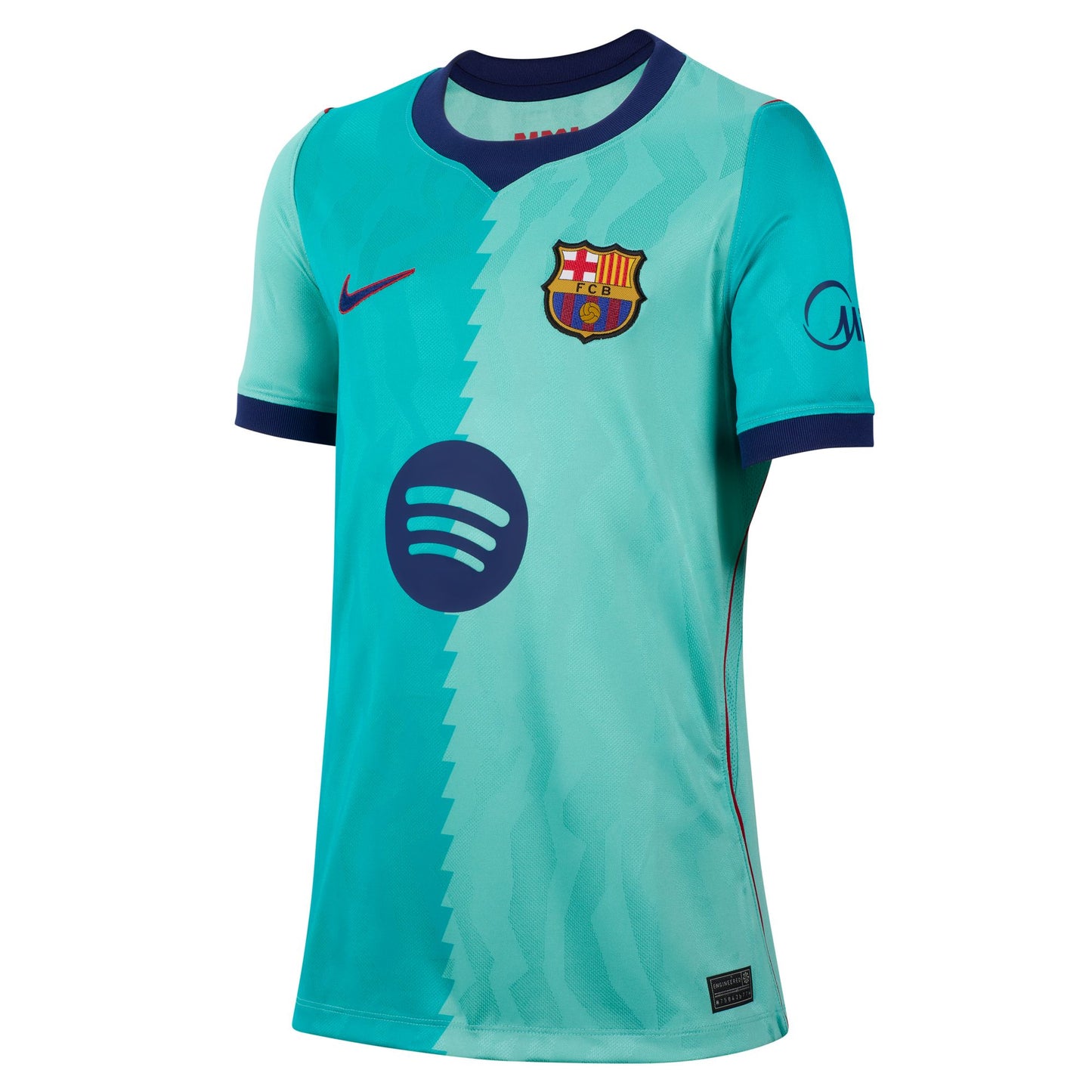 Nike Kids' Barcelona Stadium Third Replica Jersey - Green Frost/ Green Frost/ Loyal Blue