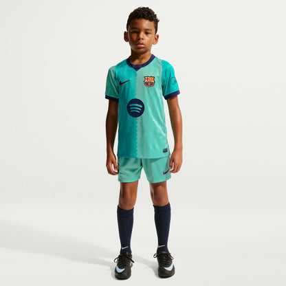 Nike Kids' Barcelona Stadium Third Replica Jersey - Green Frost/ Green Frost/ Loyal Blue