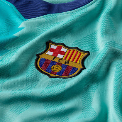 Nike Kids' Barcelona Stadium Third Replica Jersey - Green Frost/ Green Frost/ Loyal Blue