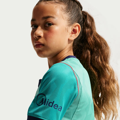 Nike Kids' Barcelona Stadium Third Replica Jersey - Green Frost/ Green Frost/ Loyal Blue