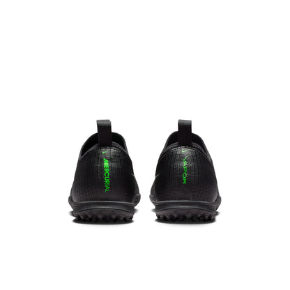 Nike Junior Vapor 17 Academy TF Turf Soccer Shoes - Black/ Illusion Green/ Black