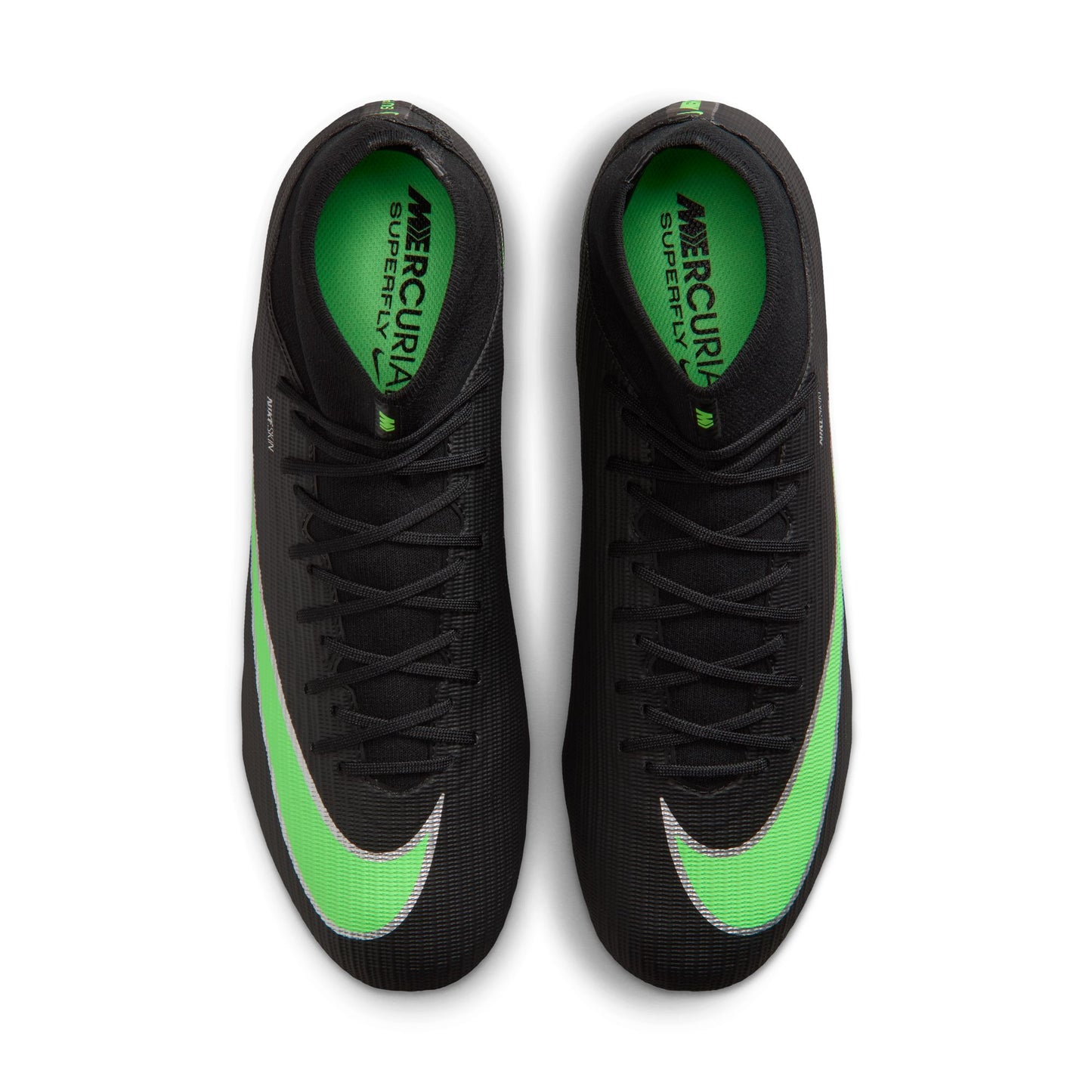 Nike Air Zoom Mercurial Superfly 11 Academy FG Firm Ground Soccer Cleat - Black/ Green Illusion Black