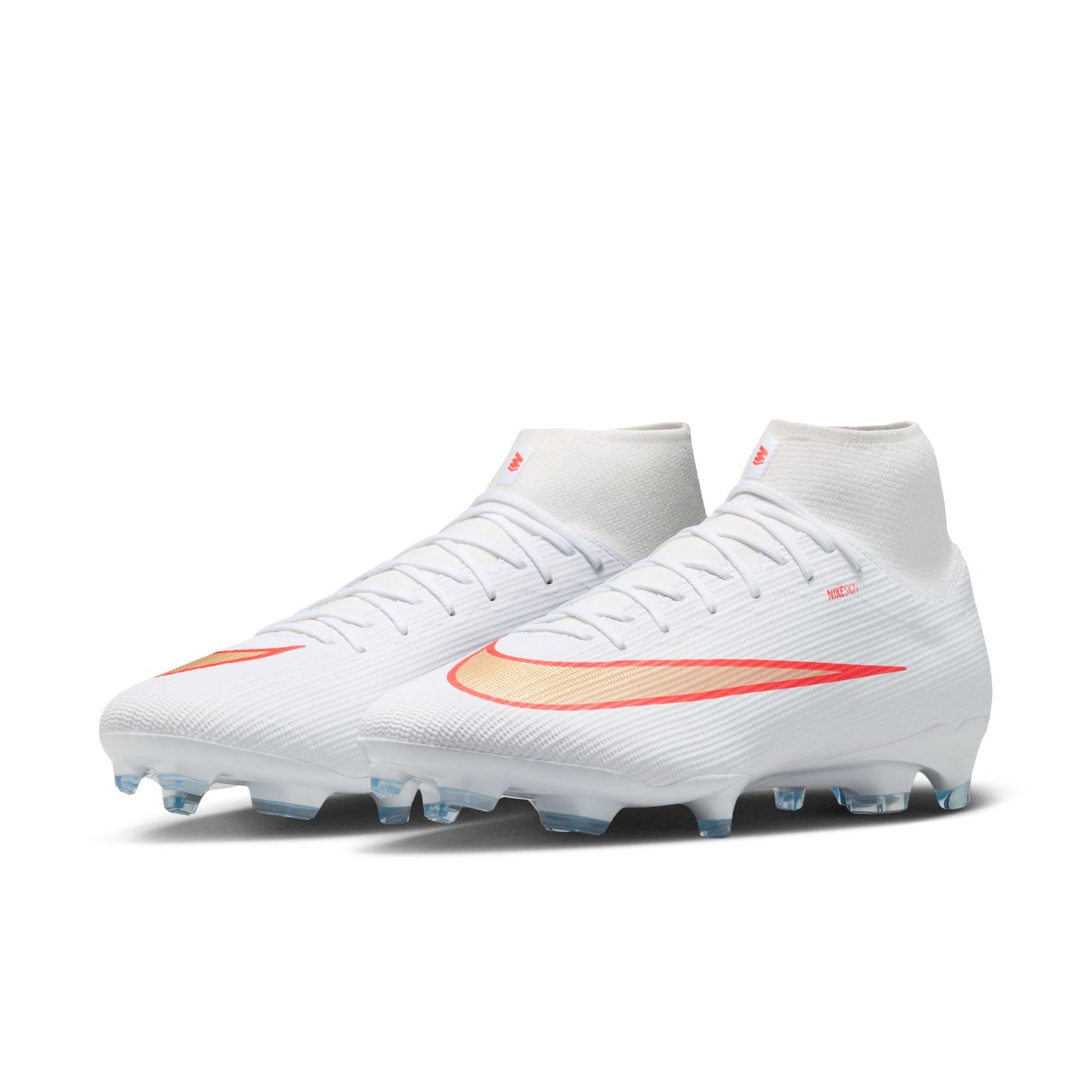 Nike Air Zoom Mercurial Superfly 11 Academy FG Firm Ground Soccer Cleats  -White/ Blur/ Bright Crimson
