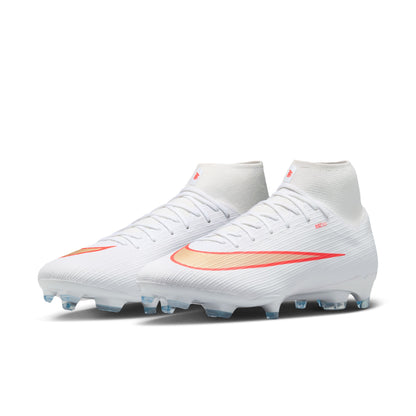 Nike Air Zoom Mercurial Superfly 11 Academy FG Firm Ground Soccer Cleats  -White/ Blur/ Bright Crimson