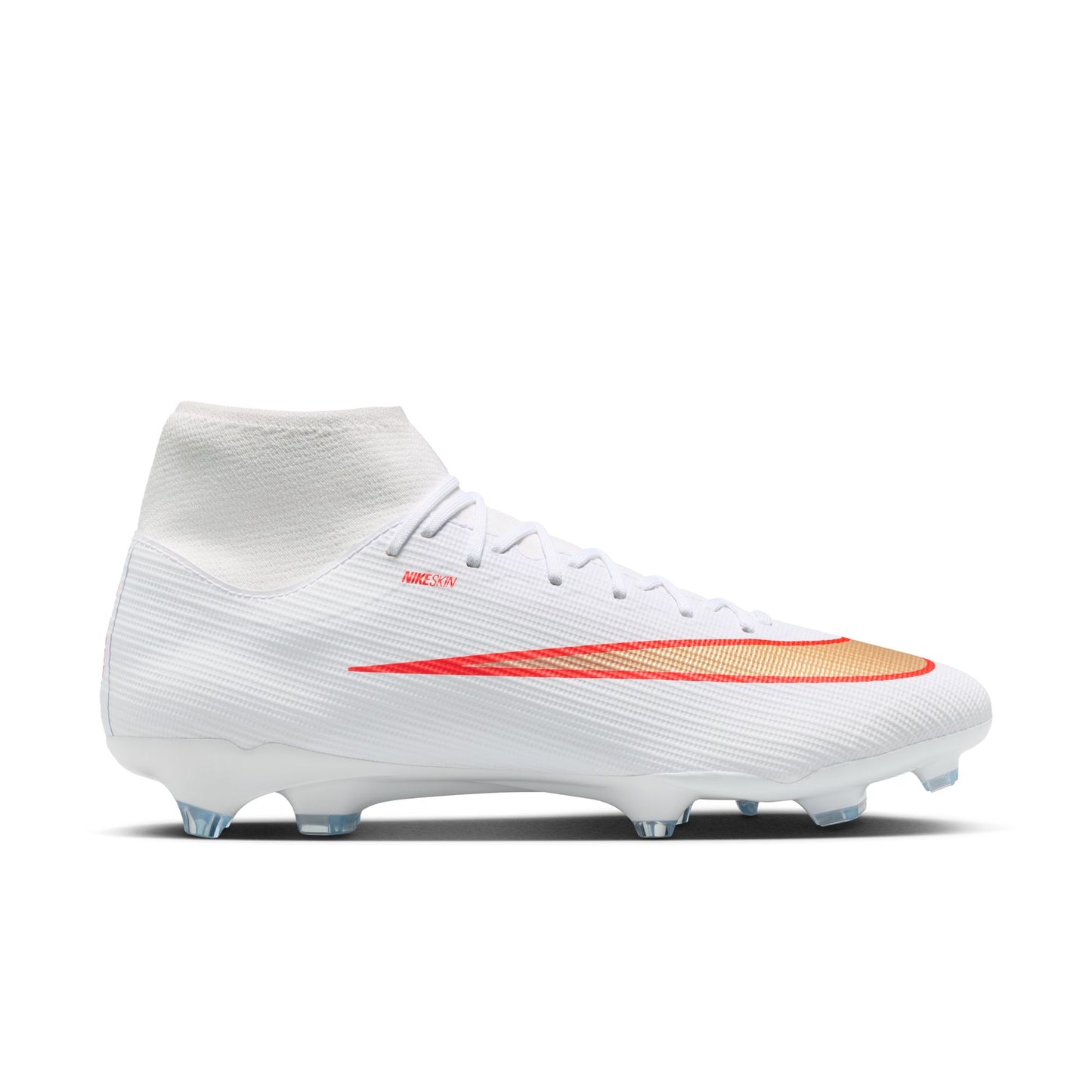 Nike Air Zoom Mercurial Superfly 11 Academy FG Firm Ground Soccer Cleats  -White/ Blur/ Bright Crimson
