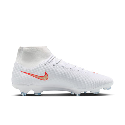 Nike Air Zoom Mercurial Superfly 11 Academy FG Firm Ground Soccer Cleats  -White/ Blur/ Bright Crimson
