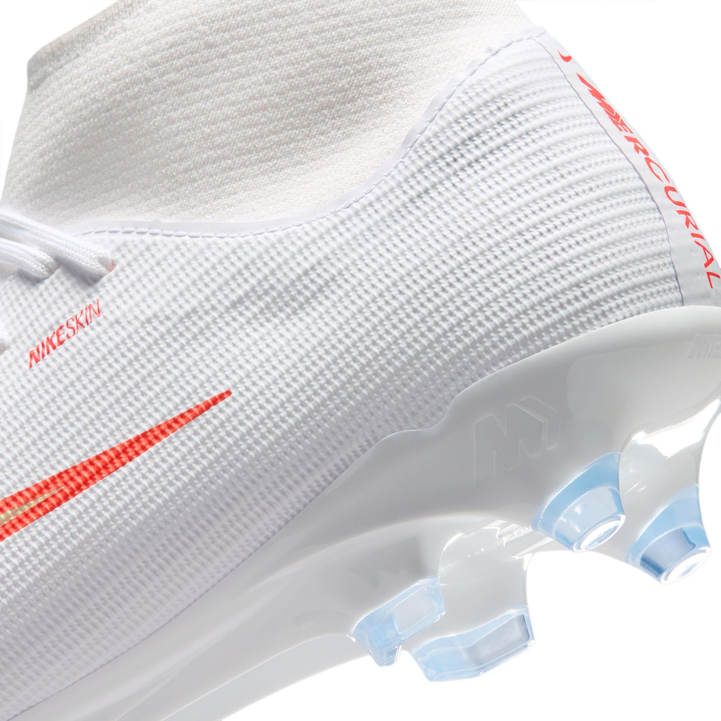 Nike Air Zoom Mercurial Superfly 11 Academy FG Firm Ground Soccer Cleats  -White/ Blur/ Bright Crimson