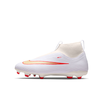 Nike Junior Superfly 11 Academy FG/MG Firm Ground/Multi Ground Soccer Shoes - White Blur/ Bright Crimson