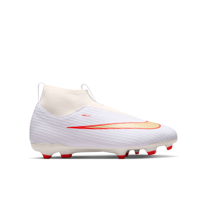 Nike Junior Superfly 11 Academy FG/MG Firm Ground/Multi Ground Soccer Shoes - White Blur/ Bright Crimson