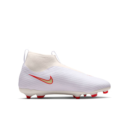 Nike Junior Superfly 11 Academy FG/MG Firm Ground/Multi Ground Soccer Shoes - White Blur/ Bright Crimson