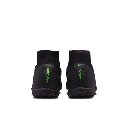 Nike Air Zoom Mercurial Superfly 11 Academy TF Turf Soccer Shoes - Black/ Green Illusion Black