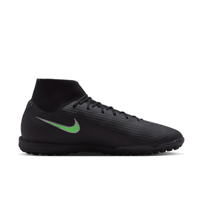 Nike Air Zoom Mercurial Superfly 11 Academy TF Turf Soccer Shoes - Black/ Green Illusion Black