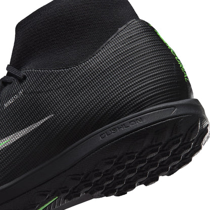 Nike Air Zoom Mercurial Superfly 11 Academy TF Turf Soccer Shoes - Black/ Green Illusion Black