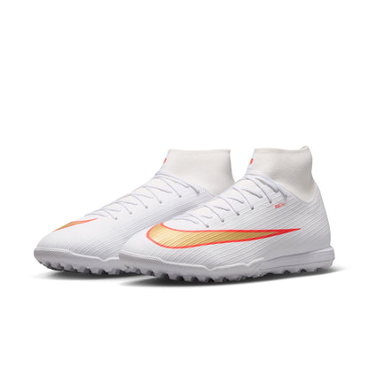 Nike Air Zoom Mercurial Superfly 11 Academy TF Turf Soccer Shoes -White/ Blur/ Bright Crimson