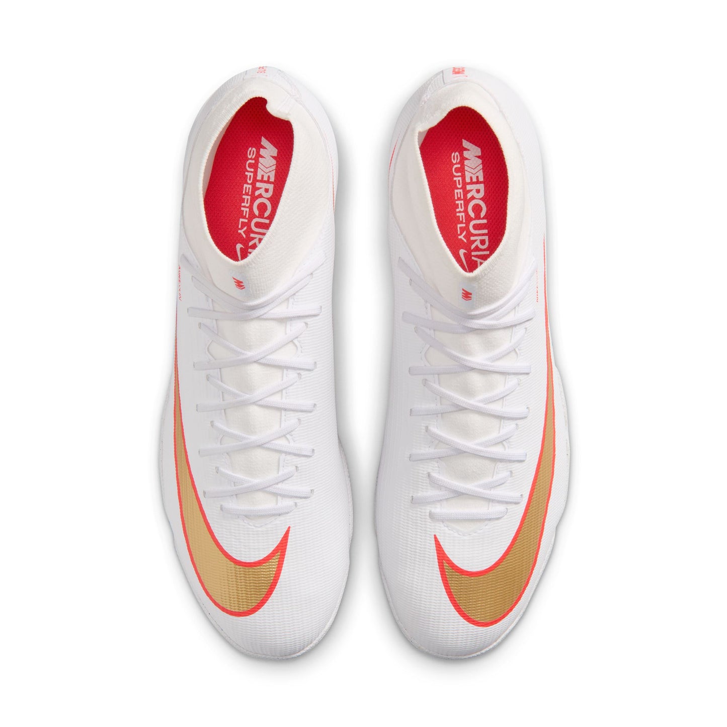 Nike Air Zoom Mercurial Superfly 11 Academy TF Turf Soccer Shoes -White/ Blur/ Bright Crimson