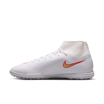 Nike Air Zoom Mercurial Superfly 11 Academy TF Turf Soccer Shoes -White/ Blur/ Bright Crimson