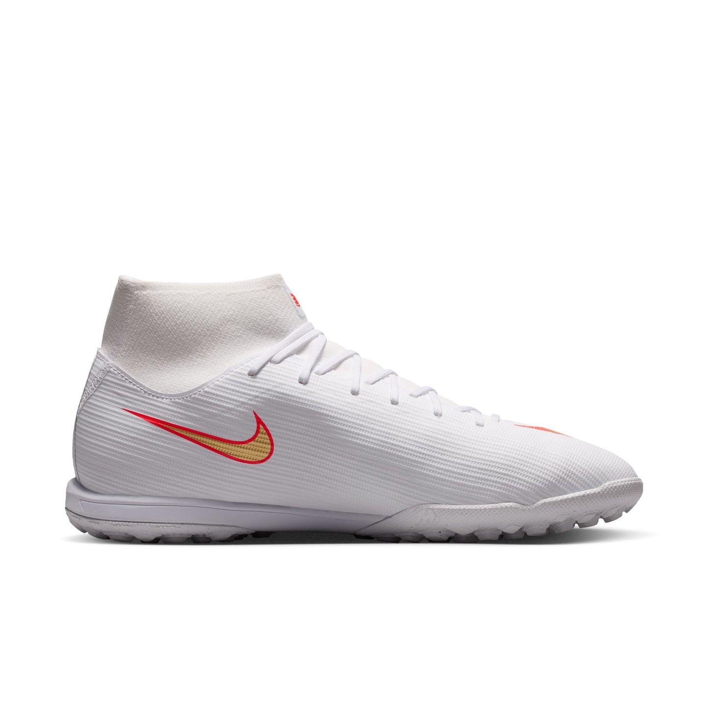 Nike Air Zoom Mercurial Superfly 11 Academy TF Turf Soccer Shoes -White/ Blur/ Bright Crimson