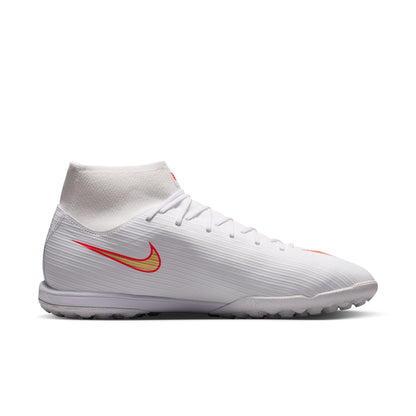 Nike Air Zoom Mercurial Superfly 11 Academy TF Turf Soccer Shoes -White/ Blur/ Bright Crimson