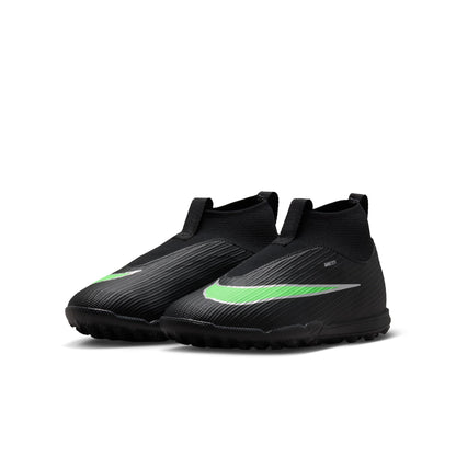 Nike Junior Superfly 11 Academy TF Turf Soccer Shoes - Black/ Illusion Green/ Black
