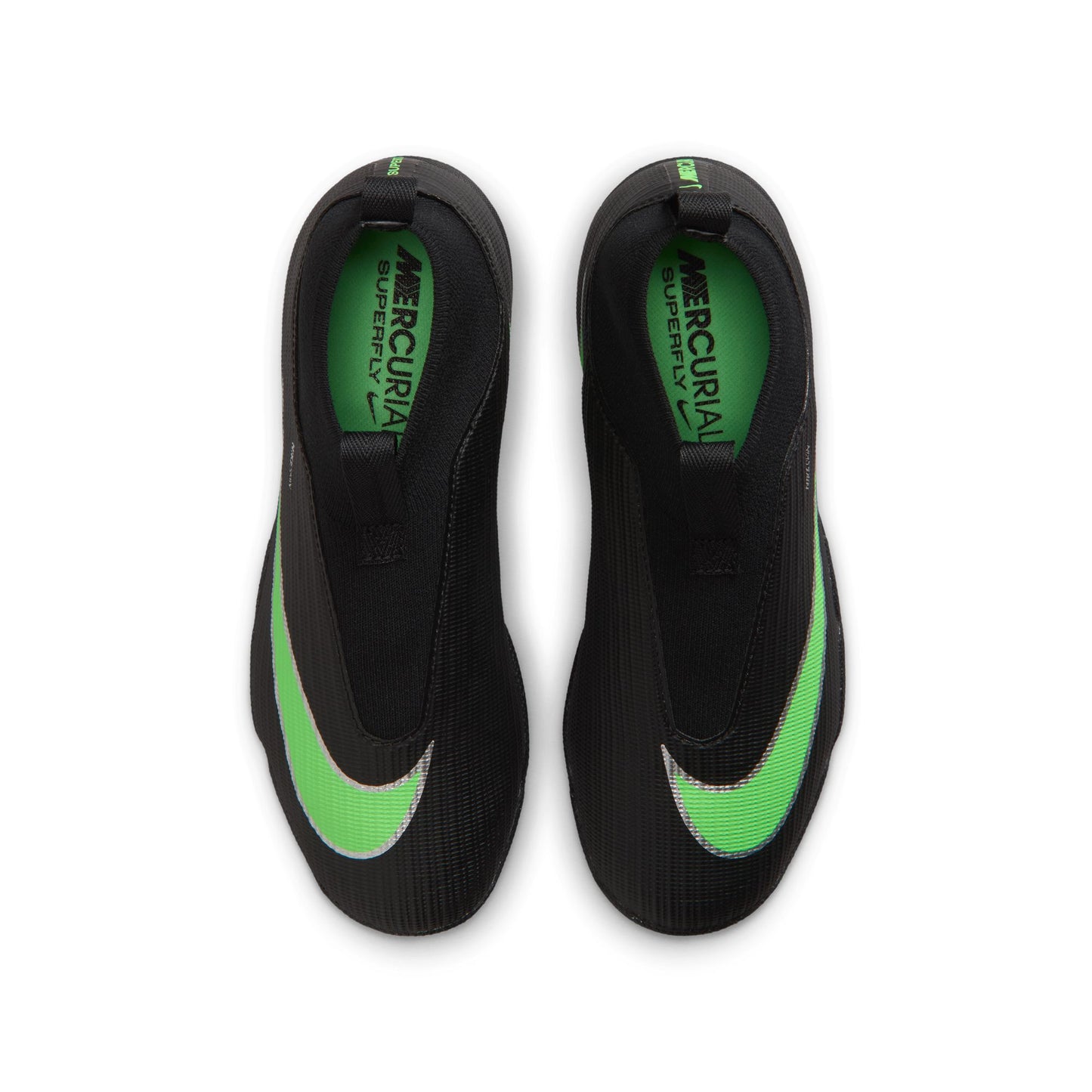 Nike Junior Superfly 11 Academy TF Turf Soccer Shoes - Black/ Illusion Green/ Black