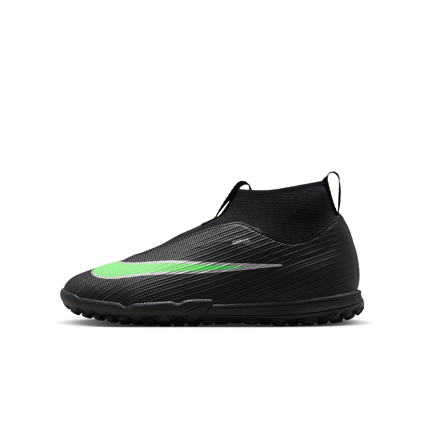 Nike Junior Superfly 11 Academy TF Turf Soccer Shoes - Black/ Illusion Green/ Black